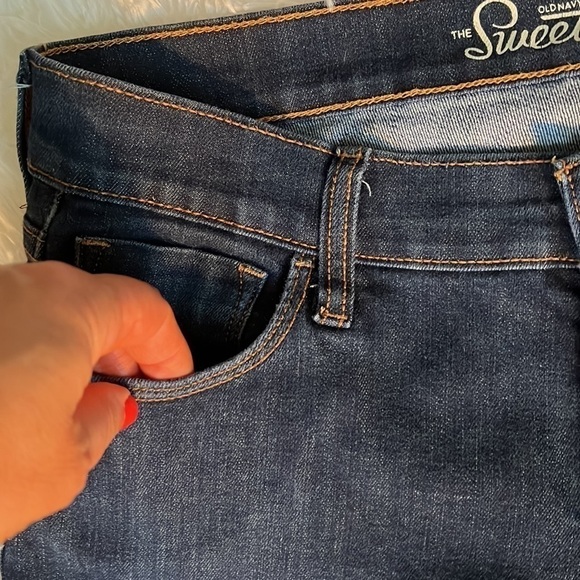 OLD NAVY Women’s “The Sweetheart” Dark Wash Bootcut Denim Jeans, Sz 6 Long,EUC. - Picture 4 of 7